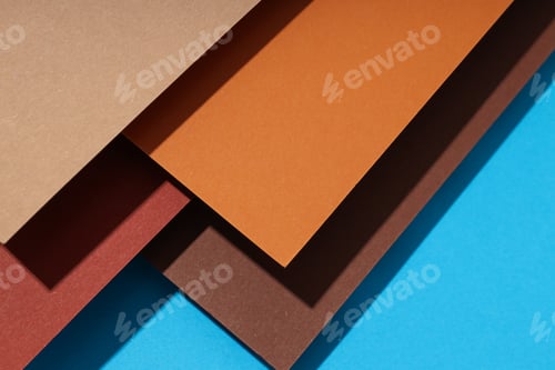 Preview: Mockup, abstraction, colorful colored paper, top view