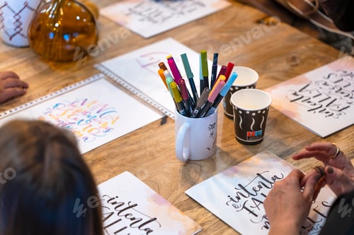 Preview: Art lettering workshop. Learning to draw letters. College classes.