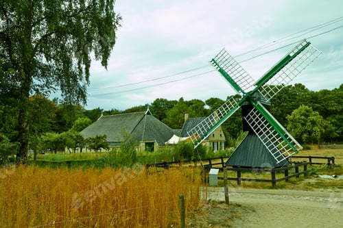 Preview: Wind mills at Arnhem. Netherlands July