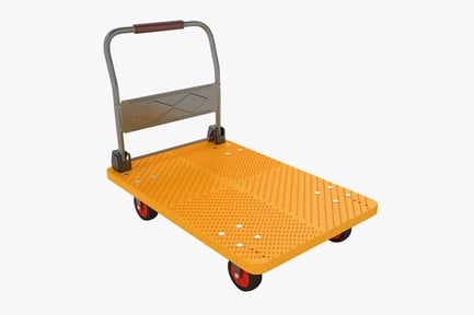 Preview: Heavy Duty Platform Cart with Textured Surface