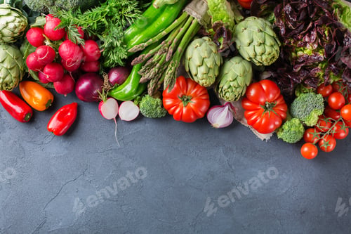 Preview: Assortment of fresh organic farmer vegetables
