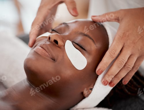 Preview: Salon woman, hands or face massage for beauty healthcare, cosmetics facial treatment or spa wellnes