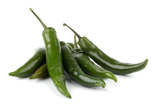 Preview: Hot chili peppers isolated on white background