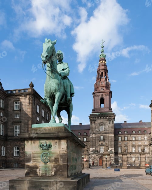Preview: View of Christiansborg Palace, Copenhagen, Zealand, Denmark