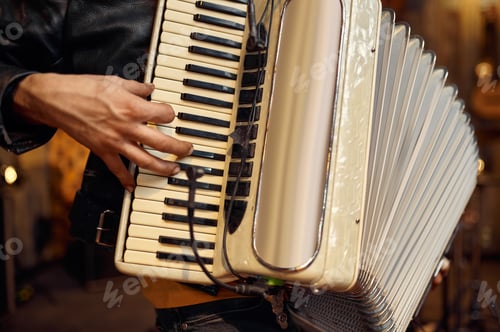 Preview: Two musicians with accordion and electric guitar