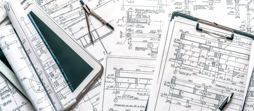 Preview: Architects concept, engineer architect designer freelance work on start-up project drawing, construc