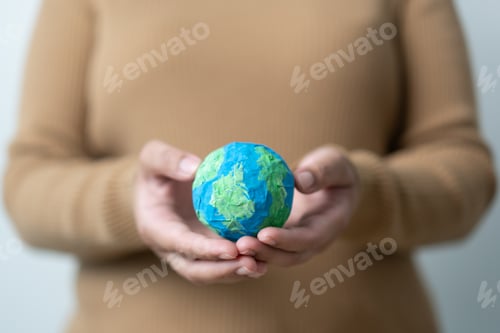 Preview: Concept of save world environment by our hand