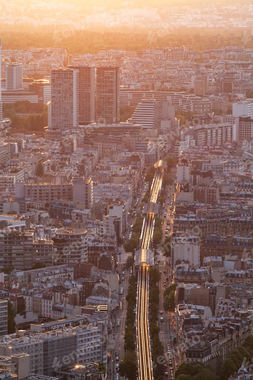 Preview: aerial view over Paris France