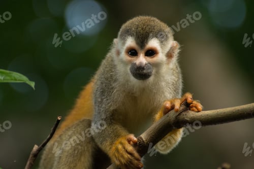 Preview: Central American squirrel monkey in close up
