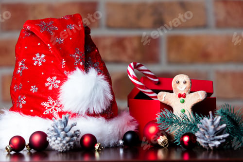 Preview: Christmas decoration with gingerbread man
