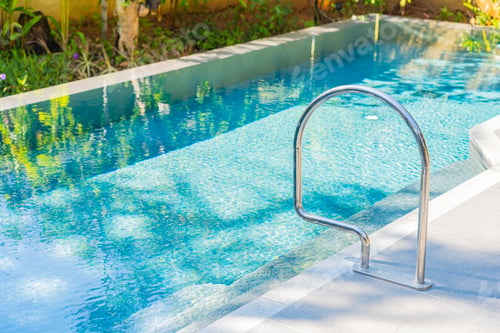 Preview: Stair around outdoor swimming pool