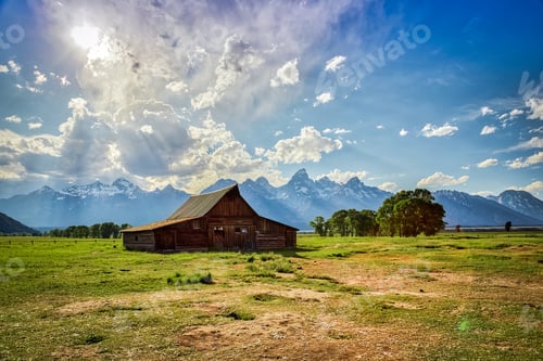 Preview: Sunlight On The Barn, Grand Teton National Park Wyoming