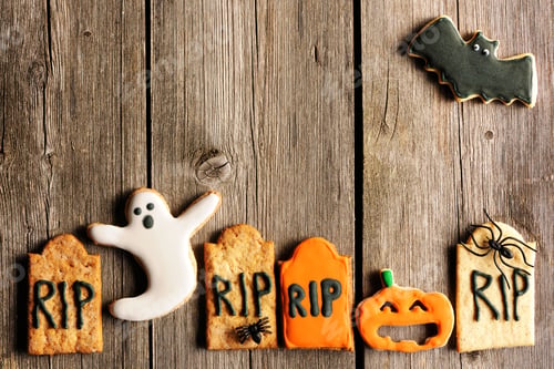Preview: Halloween homemade gingerbread cookies