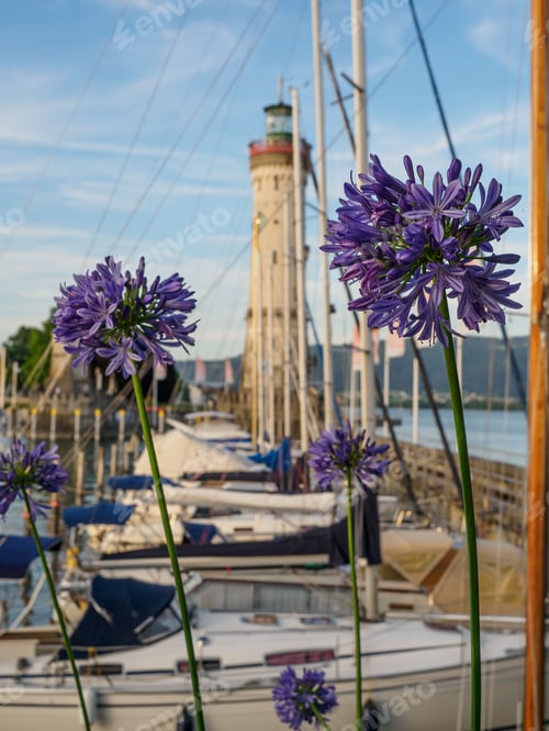 Preview: Stunning view of Lindau, Lake Constance in Bavaria, Germany