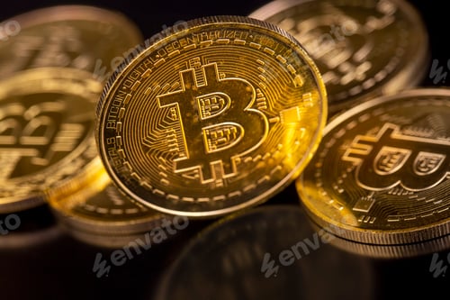 Preview: Photo Gold Bitcoins (new virtual currency)