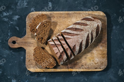 Preview: Loaf of fresh sliced bread
