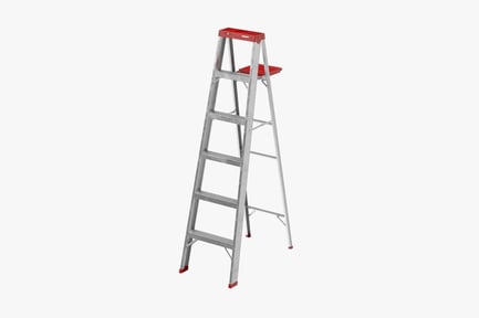 Preview: Aluminum Step Ladder with Top Tray