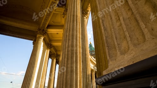 Preview: Kazan Cathedral on Nevsky avenue sun weather