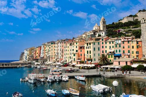 Preview: Portovenere, La Spezia province, Italy: the old town and the harbour