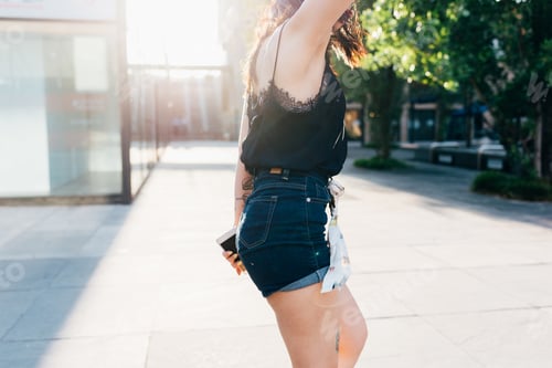 Preview: young woman outdoor dancing