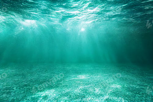 Preview: blue underwater waves ocean background