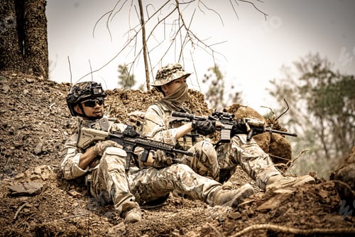 Preview: US marines in the mountains during the military operation