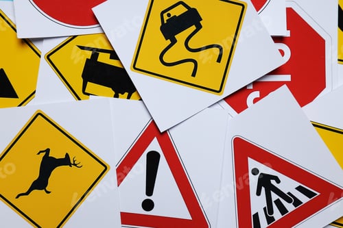 Preview: Driving school and driving lessons concept, education concept