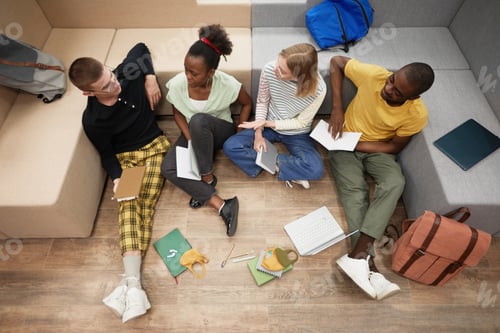 Preview: Students in School Top View