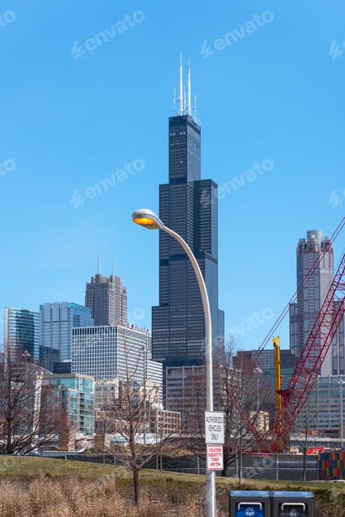 Preview: Big Lamp In A Chicago City Park