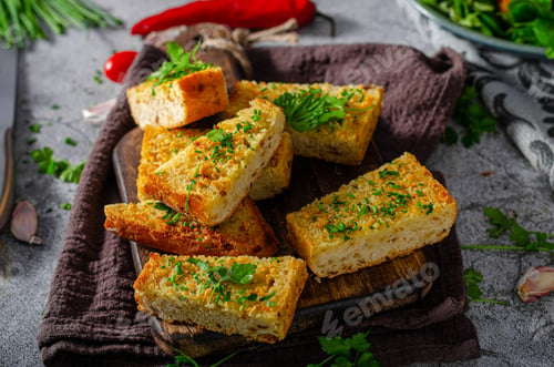 Preview: Homemade garlic butter baguette