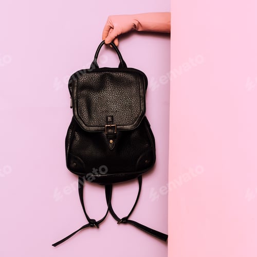 Preview: Stylish clothes. Fashion accessory. Backpack. wardrobe ideas tre