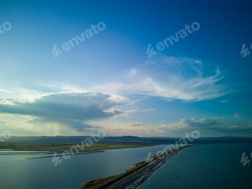 Preview: View from a height on the coast washed by the Black sky in Bulgaria