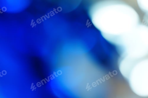 Preview: Bokeh Blue Vivid Color Background