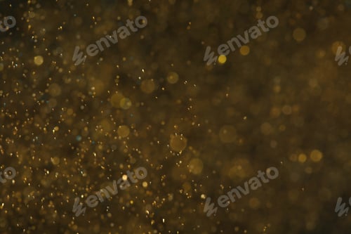 Preview: Magic golden bokeh effect on color background