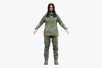 Preview: Hunter Woman in Military Gear