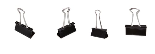 Preview: Rapesco Black Foldback Office on white background isolated