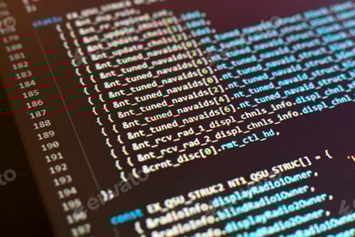 Preview: a macro monitor screen with program code on it, making the new php script