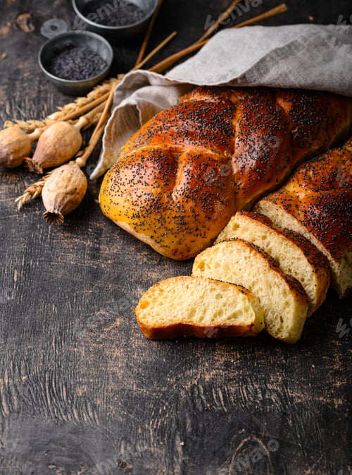 Preview: Traditional Jewish sabbath Challah bread