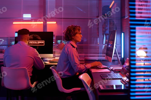 Preview: Officer in front of computer monitor