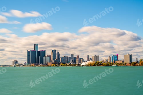 Preview: Detroit, Michigan, USA downtown city skyline