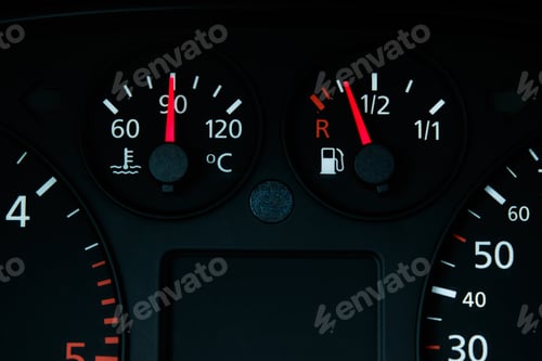 Preview: Close up of a car dashboard panel