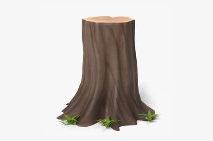 Preview: Stylized Tree Stump with Grass