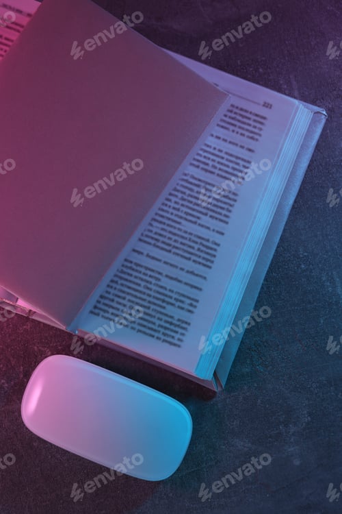 Preview: Concept of books vs technology, old search for information vs modern search for information