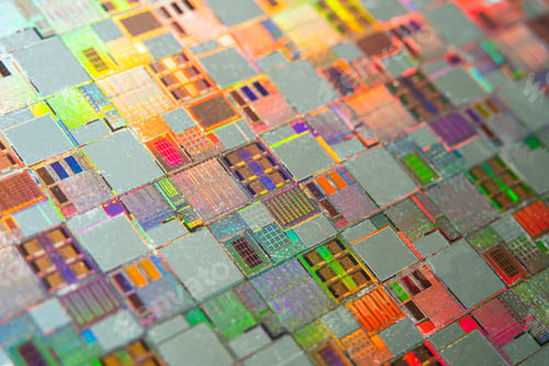 Preview: Silicon wafer for manufacturing semiconductor of integrated circuit.