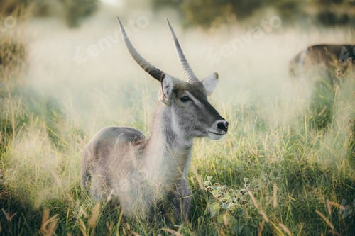 Preview: Water buck in the Kruger national safari park