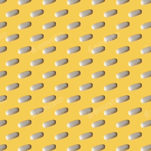 Preview: Tablets On A Yellow Background Pattern