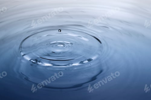Preview: Water ripple texture background, blue design