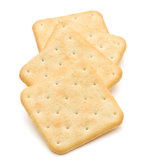 Preview: Dry cracker cookies isolated on white background cutout