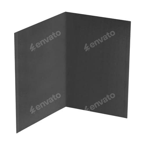 Preview: Open dark folder isolated