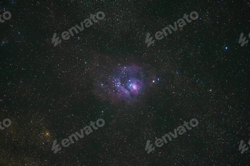 Preview: Lagoon Nebula close up with no optical filters